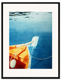 Gerahmter Kunstdruck Fischerboot