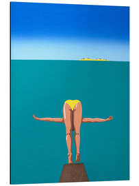 Alubild Taucherin - Michael Potter Studio