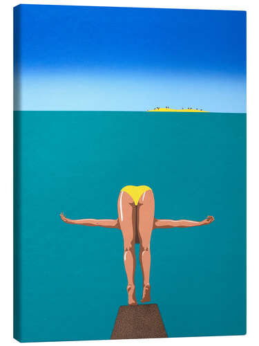 Tableau sur toile Diver