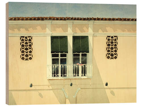 Wood print House Facade