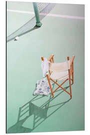 Print på aluminium Tennis in the morning - Michael Potter Studio