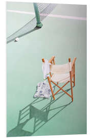 Hartschaumbild Tennis am Morgen