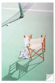 Muursticker Tennis in the morning - Michael Potter Studio