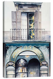 Leinwandbild Hausfassade in Barcelona - Michael Potter Studio