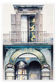Wall art print House Facade in Barcelona - Michael Potter Studio