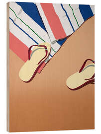 Holzbild Bereit für den Strand - Michael Potter Studio