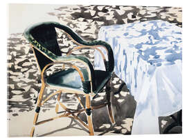 Acrylglasbild Mittagszeit auf der Terrasse