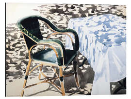 Alubild Mittagszeit auf der Terrasse