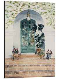 Alubild Eingangstür in Sevilla