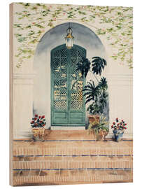 Wood print Doorway in Seville - Michael Potter Studio