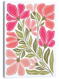 Leinwandbild Wildrosa Blüten - Martina