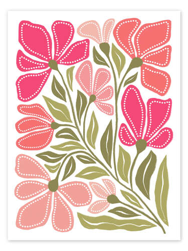 Póster Wild Pink Blooms