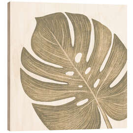 Holzbild Monstera-Blatt - Martina