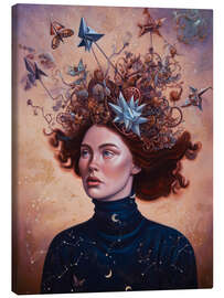 Leinwandbild Fantasie Portrait - Magische Locken - Thomas Klee