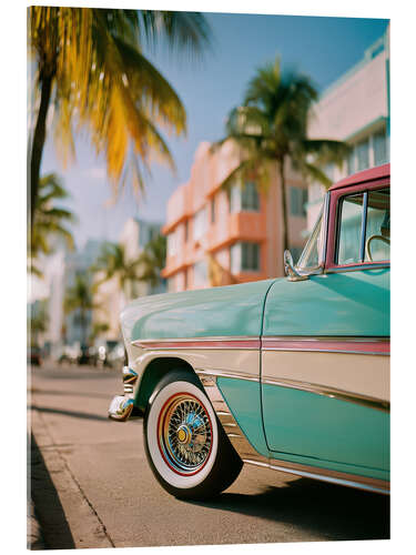 Tableau en verre acrylique Retro Cruiser
