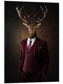 Acrylglasbild Business Hirsch