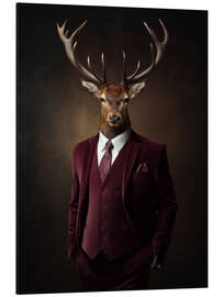 Magnettafel Business Hirsch