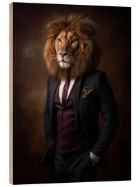 Holzbild Der Löwe in dir