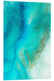 Acrylic print Turquoise Tranquility - Petra Meikle