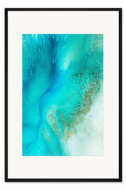 Gerahmter Kunstdruck Turquoise Tranquility