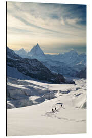 Aluminium print Matterhorn, skiing the Grenxgletscher glacier - Jones &amp; Shimlock