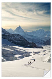 Wall sticker Matterhorn, skiing the Grenxgletscher glacier - Jones &amp; Shimlock