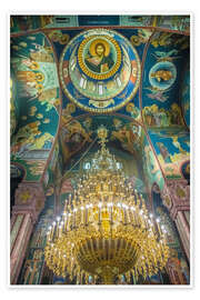 Wandbild Innenansicht der Kirche der Heiligen Kyrill und Method, Ljubljana - Jones &amp; Shimlock