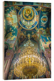 Holzbild Innenansicht der Kirche der Heiligen Kyrill und Method, Ljubljana - Jones &amp; Shimlock