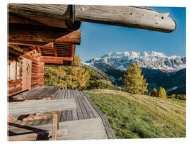 Acrylglasbild Il Gruppo del Sella nelle Dolomiti dell'Alto Adige