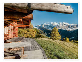 Wall art print The Sella Mountain Range in the Dolomites of South Tyrol - Jones &amp; Shimlock