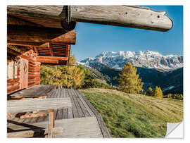 Wandsticker Il Gruppo del Sella nelle Dolomiti dell'Alto Adige