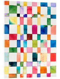 Quadro em acrílico Artsy Checkerboard - Ninola Design