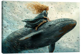 Leinwandbild Magische Reise mit Meeresriese - Thomas Klee