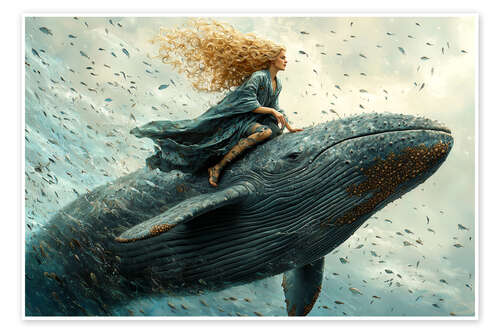 Póster Magical Journey With Sea Giant