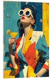Acrylglasbild Retro Glamour mit Cocktail - Thomas Klee