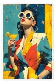 Reprodução Retro Glamour With Cocktail - Thomas Klee