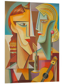 Hartschaumbild Musikalische Begegnung