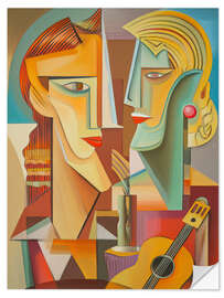 Wandsticker Musikalische Begegnung