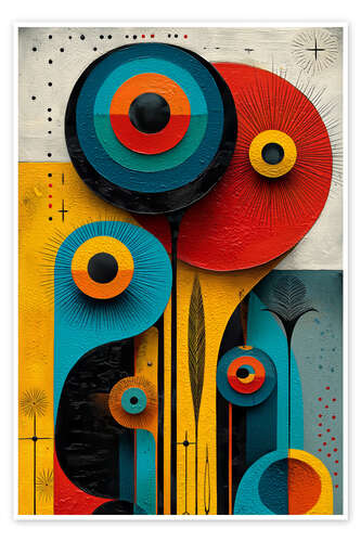 Póster Retro-Kosmos