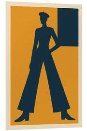 Hartschaumbild Navy Silhouette Fashion Figur