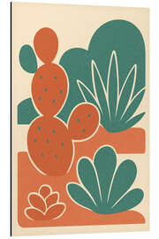 Tableau en aluminium Cactus Garden - Gradient Grooves