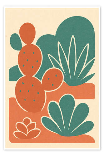 Póster Cactus Garden