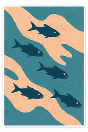 Reprodução Abstract Fish Stream - Gradient Grooves
