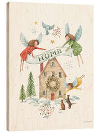 Holzbild Engel des Schnees I - Lisa Audit