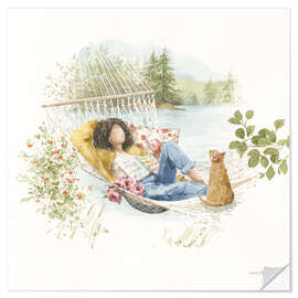 Wandsticker Urlaub in der Hängematte - Lisa Audit