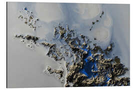 Alubild Reflexionen am Wasser