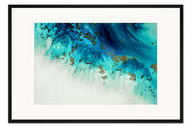 Gerahmter Kunstdruck Über den Untiefen