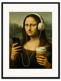 Gerahmter Kunstdruck Mona, ready to go out