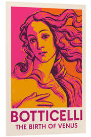 Hartschaumbild Botticelli - The Birth of Venus