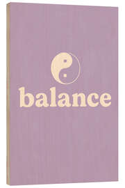 Holzbild Balance - treechild